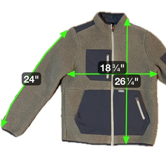 Figs On-Shift Sherpa Jacket Cacao Brown Small Warm Thermal Fleece Nurse Doctor - Picture 4 of 12